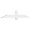Ekena Millwork Eugene Architectural Grade PVC Gable Bracket, 84"W x 14"H x 2"D x 6"F, 4/12 Pitch GBP084X14X0206EUG00 - alternate 1